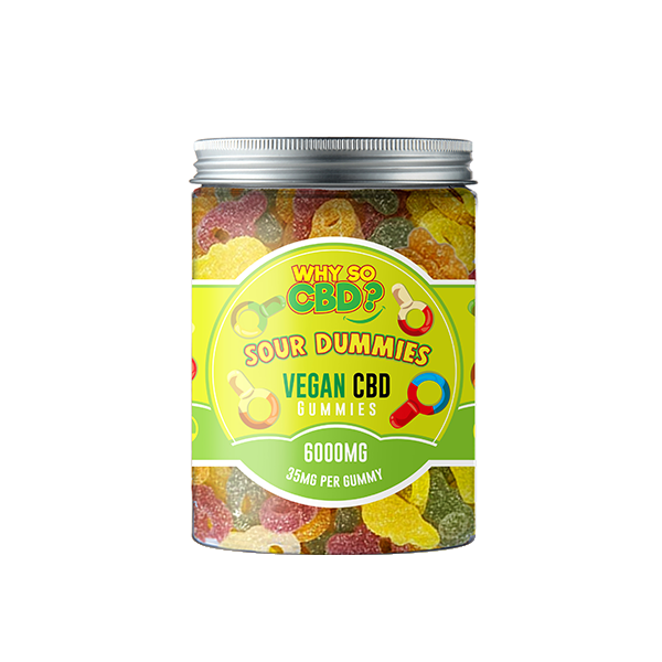 Why So CBD? 6000mg Broad Spectrum CBD Large Vegan Gummies - 11 Flavours