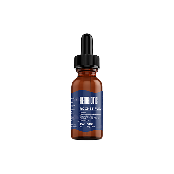 Hembiotic 500mg Broad-Spectrum Functional CBD Oil - 15ml